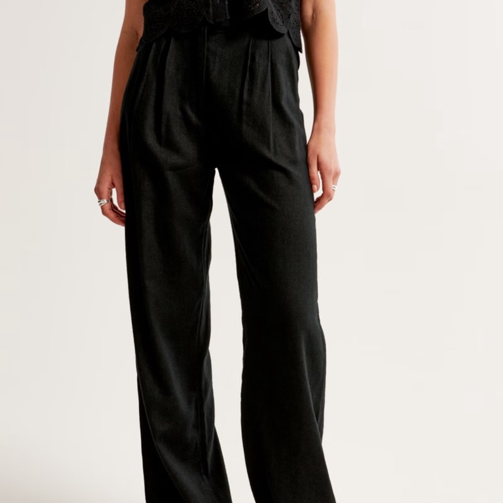 Abercrombie Fitch Sloane Tailored Linen-Blend Pants 26L